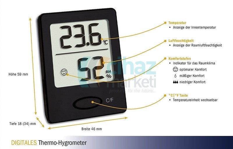 TFA 30.5041.01 Dijital Termohigrometre