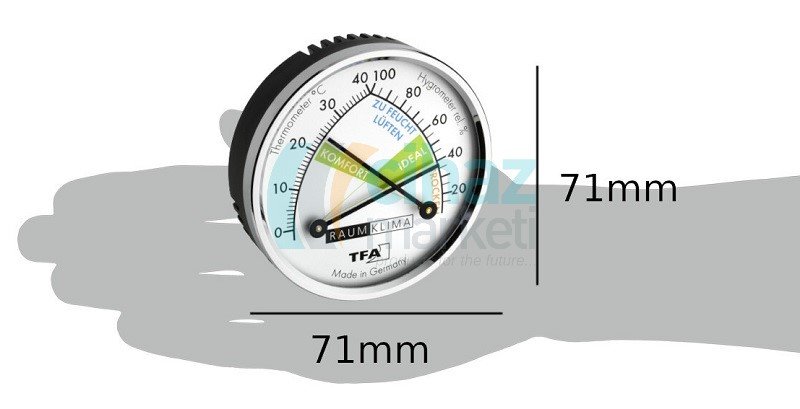 TFA 45.2024 Mekanik Sıcaklık ve Nem Ölçer