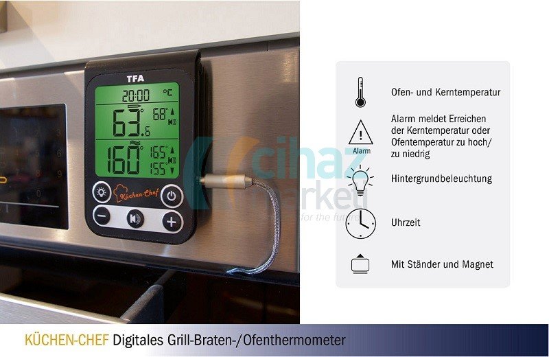 TFA 14.1512.01 Küchen-Chef Fırın Termometresi